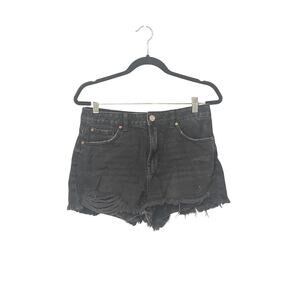Denim Co, Black Jean Shorts, Size 6, 1510A